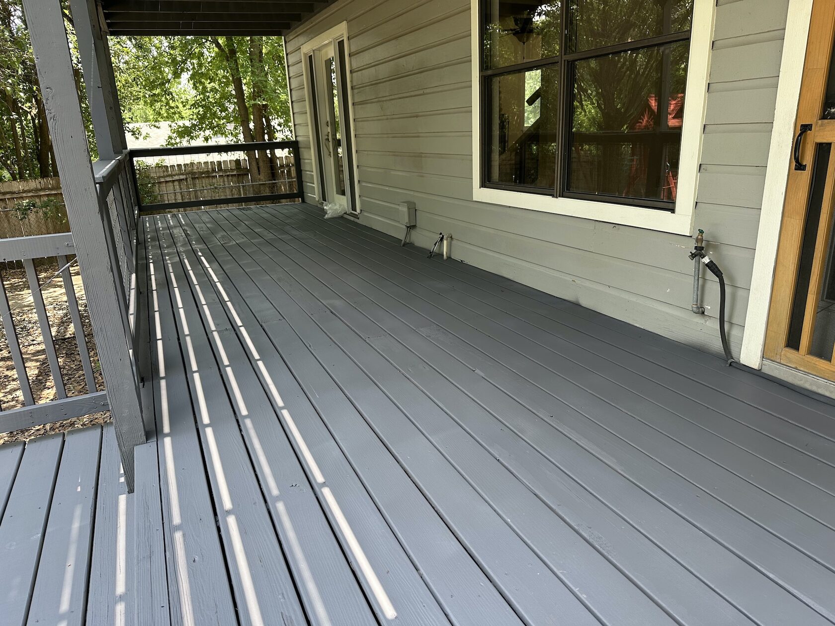 Completed two-level deck renovation Lakeway TX