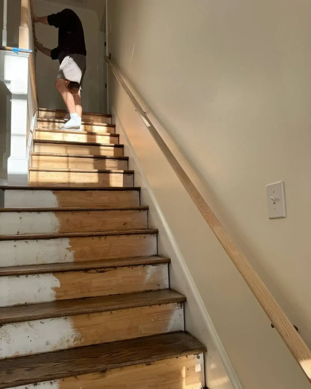Staircase before