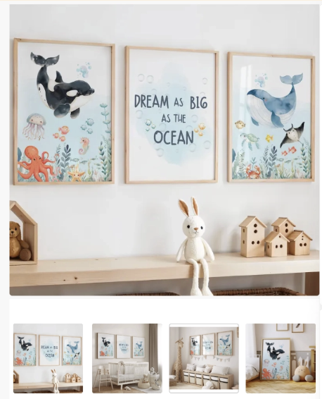 Ocean Nursery Prints