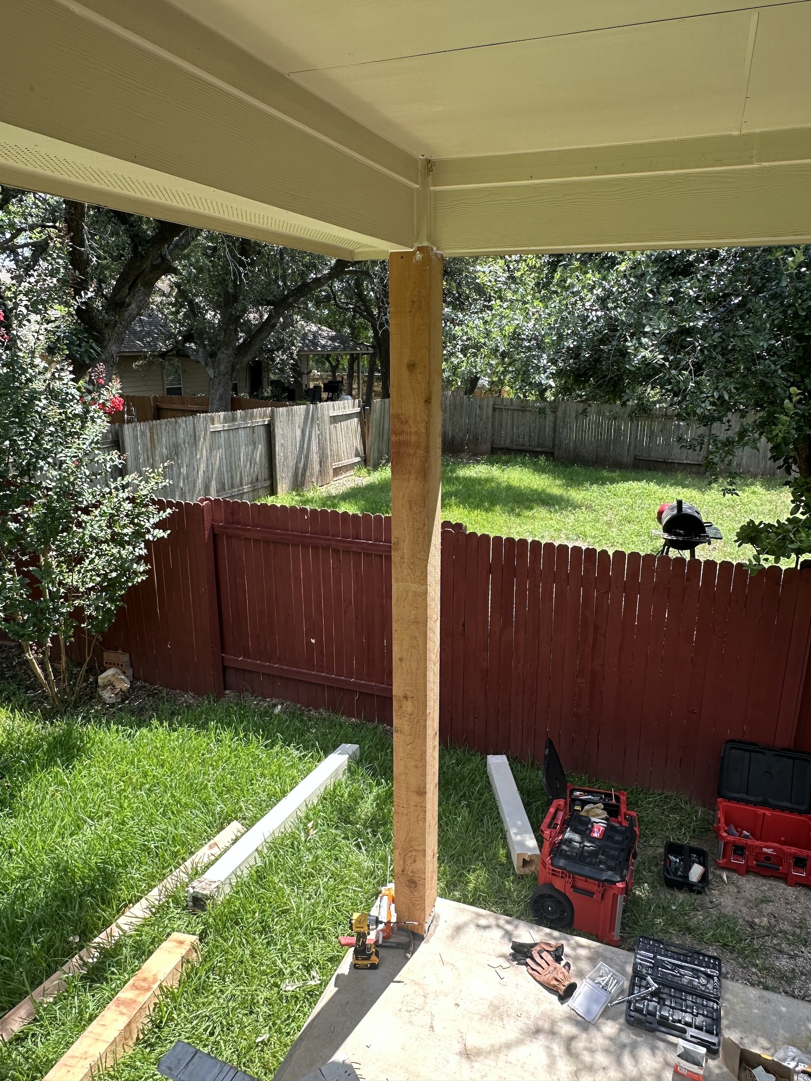 Porch and patio post replacement — after photo 1 — Kir Remodeling