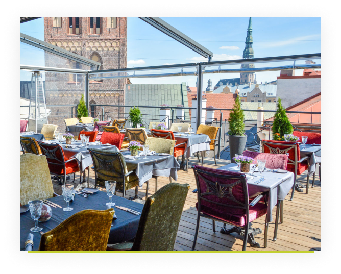 Vasaras terases projekti un parkleti