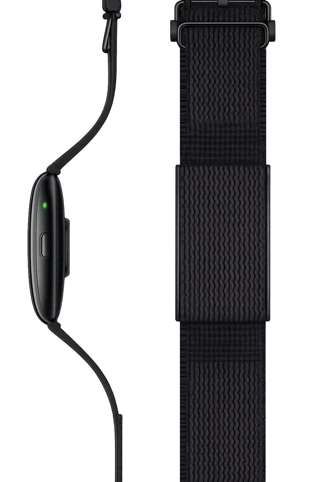 The ONU Bracelet, showing its woven strap and low-profile sensor module