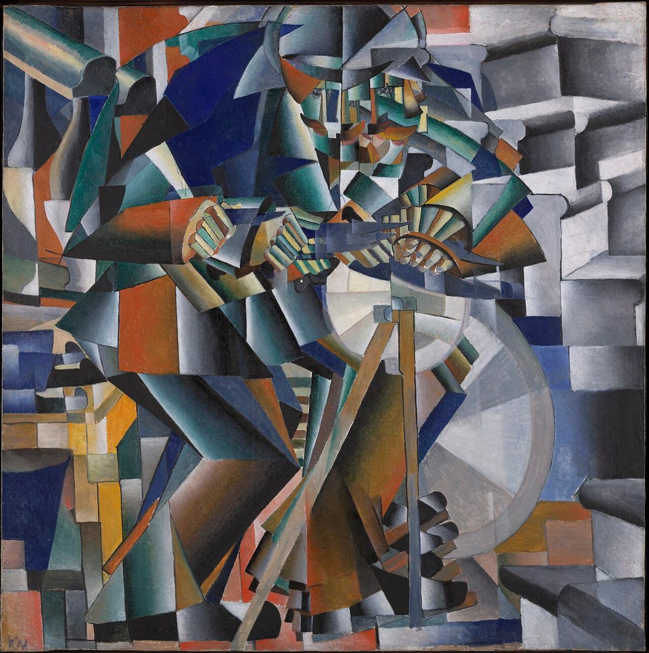 Kazimir Malevich. The Knife Grinder, 1912–1913