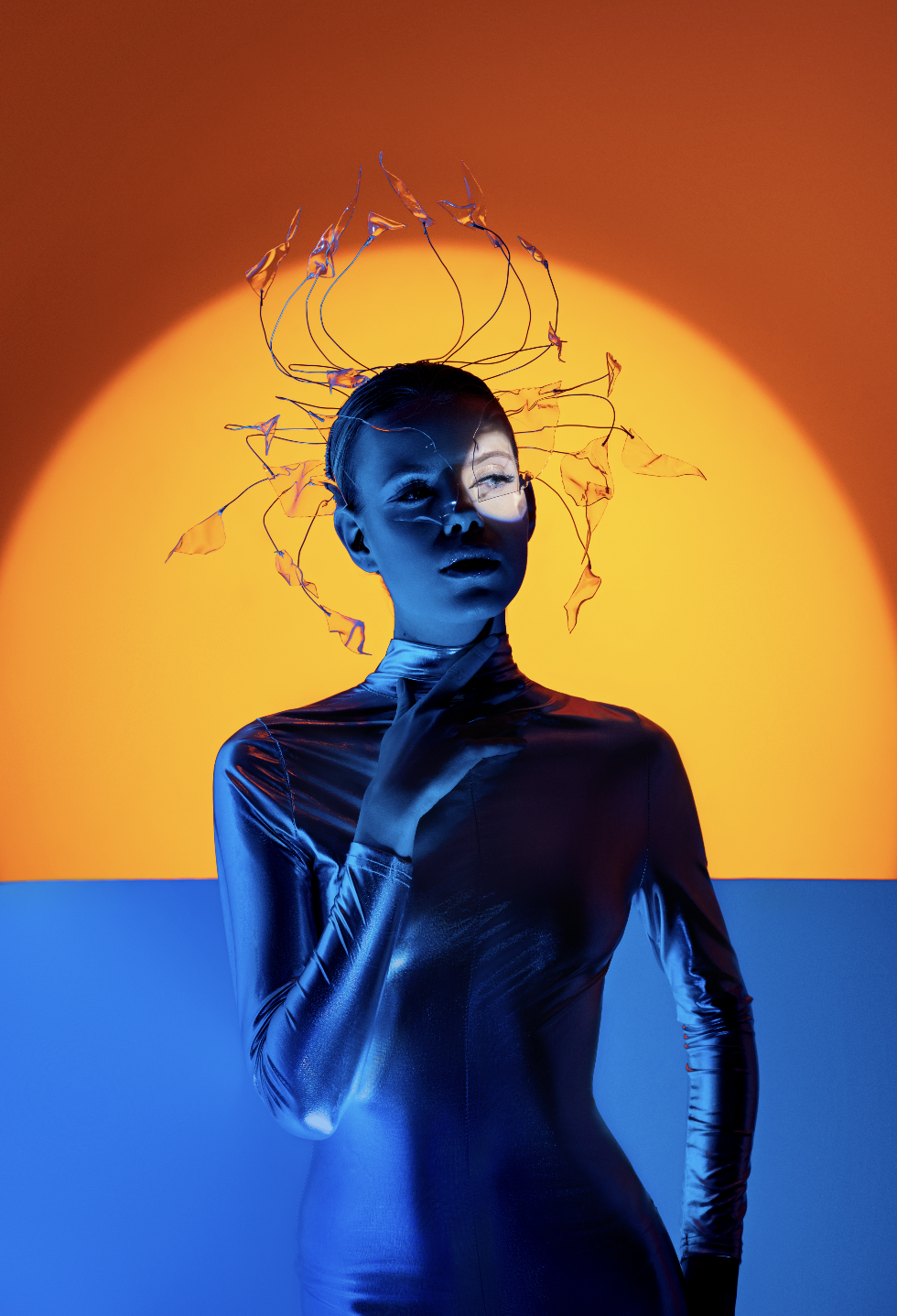 Mixed light creative portrait by Natasha Volk