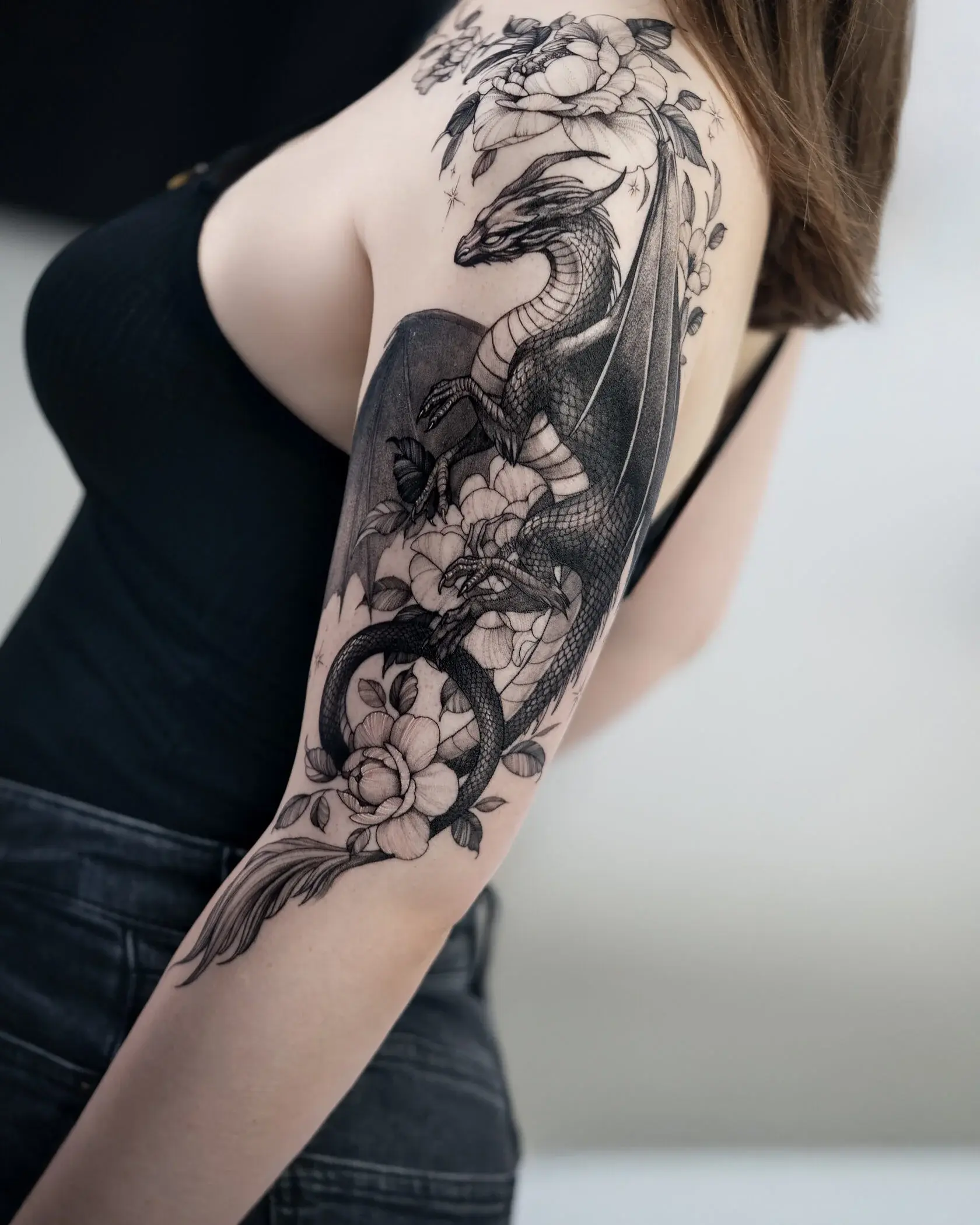 Graphik Tattoo - Brennnessel Tattoo Berlin
