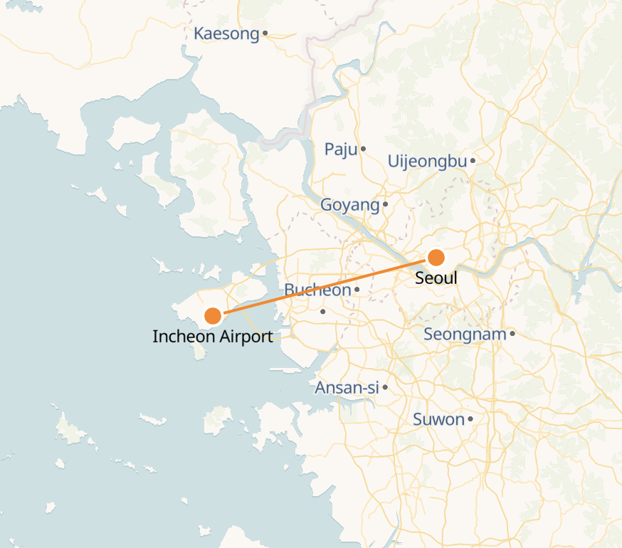 Incheon Airport to Seoul Express Train Korea Trains