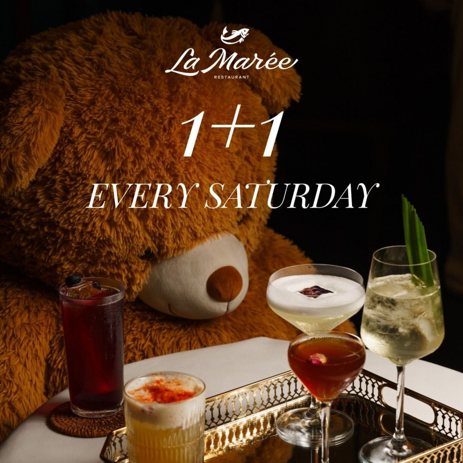 Акция every saturday 1+1 в La maree на Пхукете по субботам