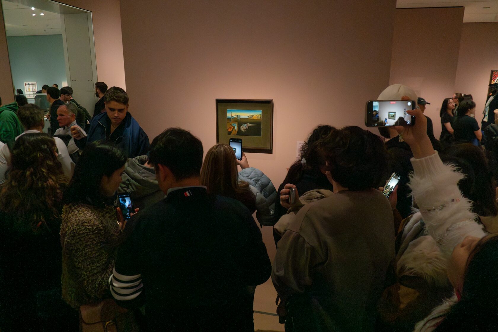 Opening night crowd at the gallery by Henrique Doce