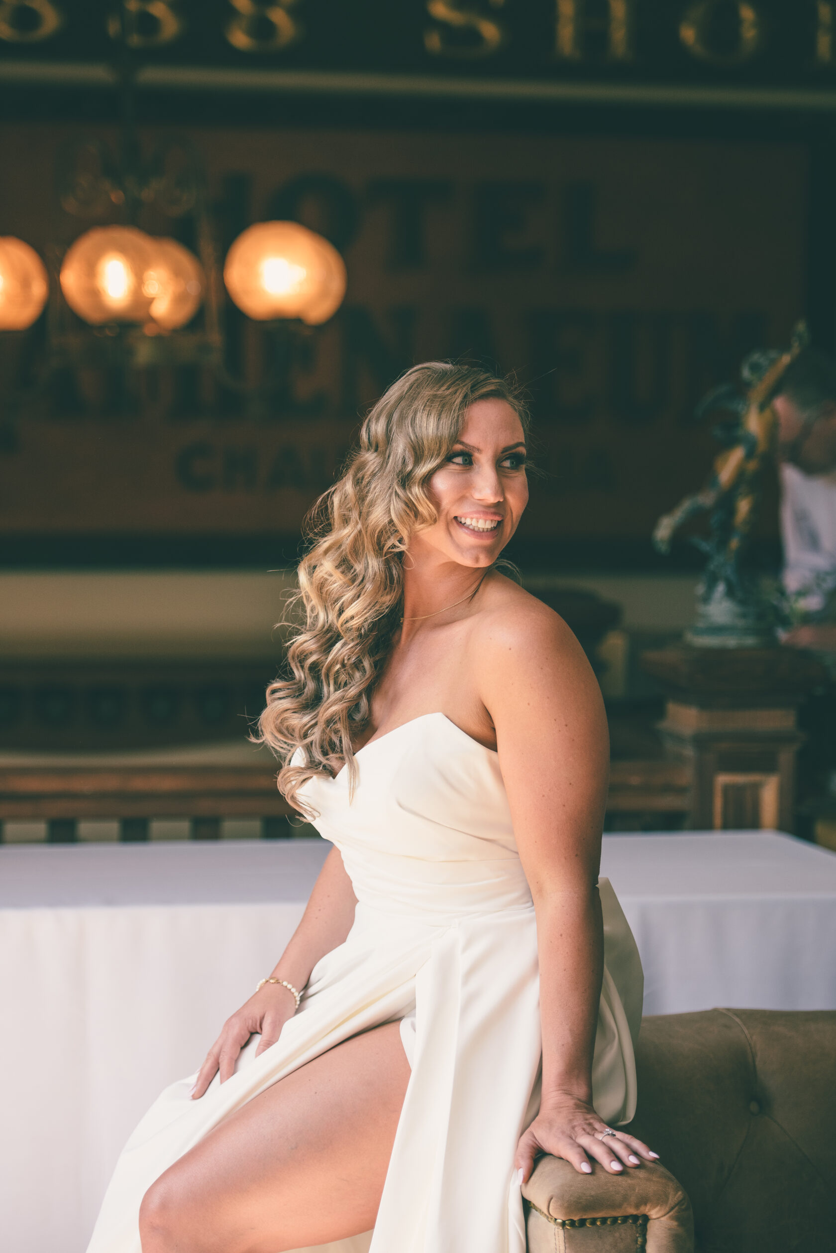 Wedding candid emotional moment