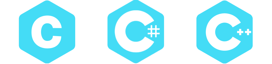 C, C++ and C# logo