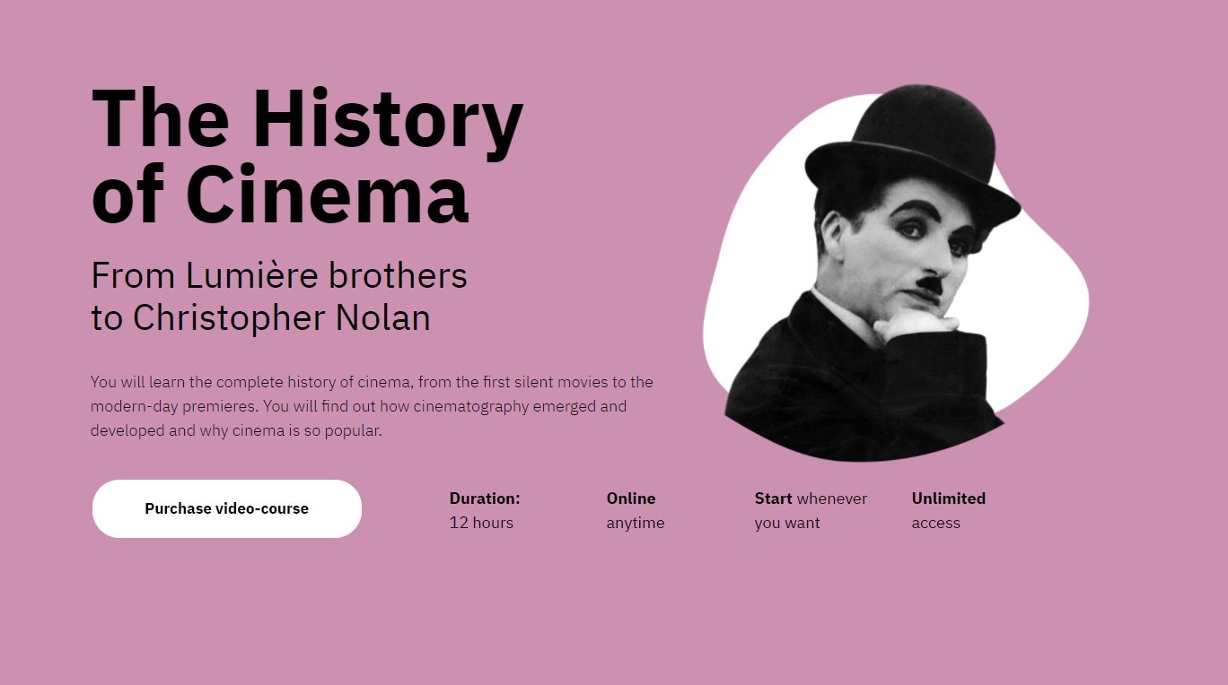 The history of cinema