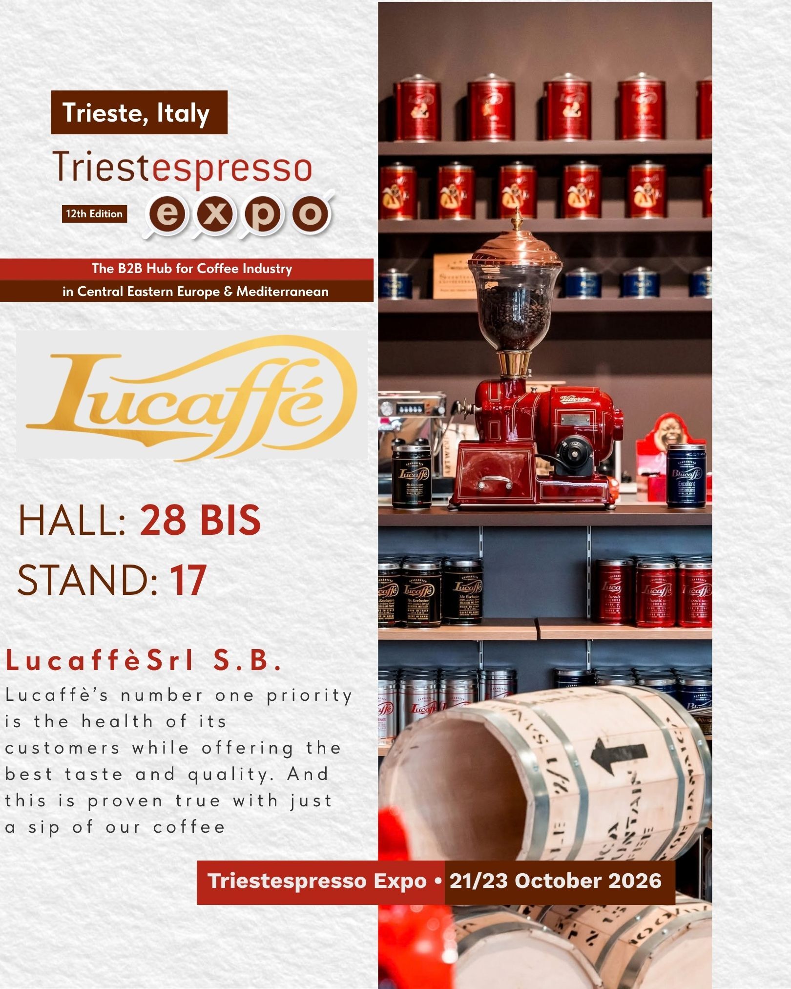 Lucaffè - Stand Triestespresso Expo