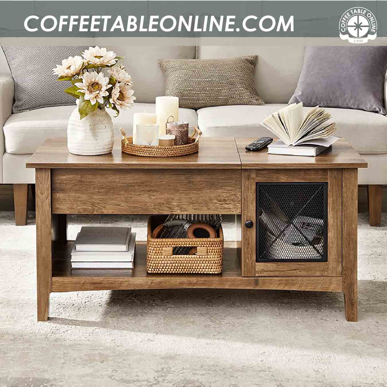 33 Lift Top Farmhouse Style Coffee Tables For 2023 | How to Choose