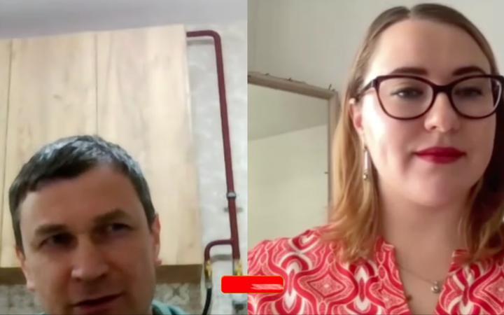Студент і викладачка на онлайн-занятті