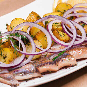 Marinated herring delivery from DEPO Salsa Grill Restaurant Kyiv