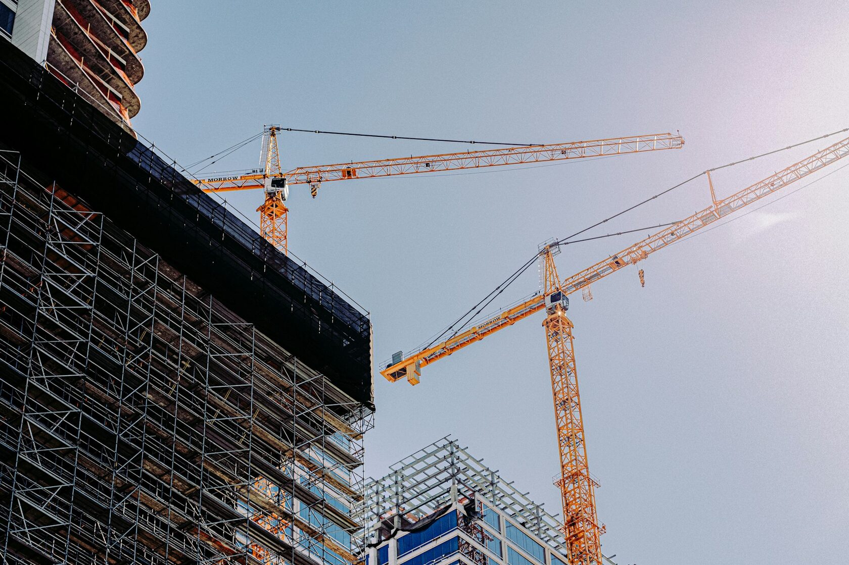 Construction site of a new residential development