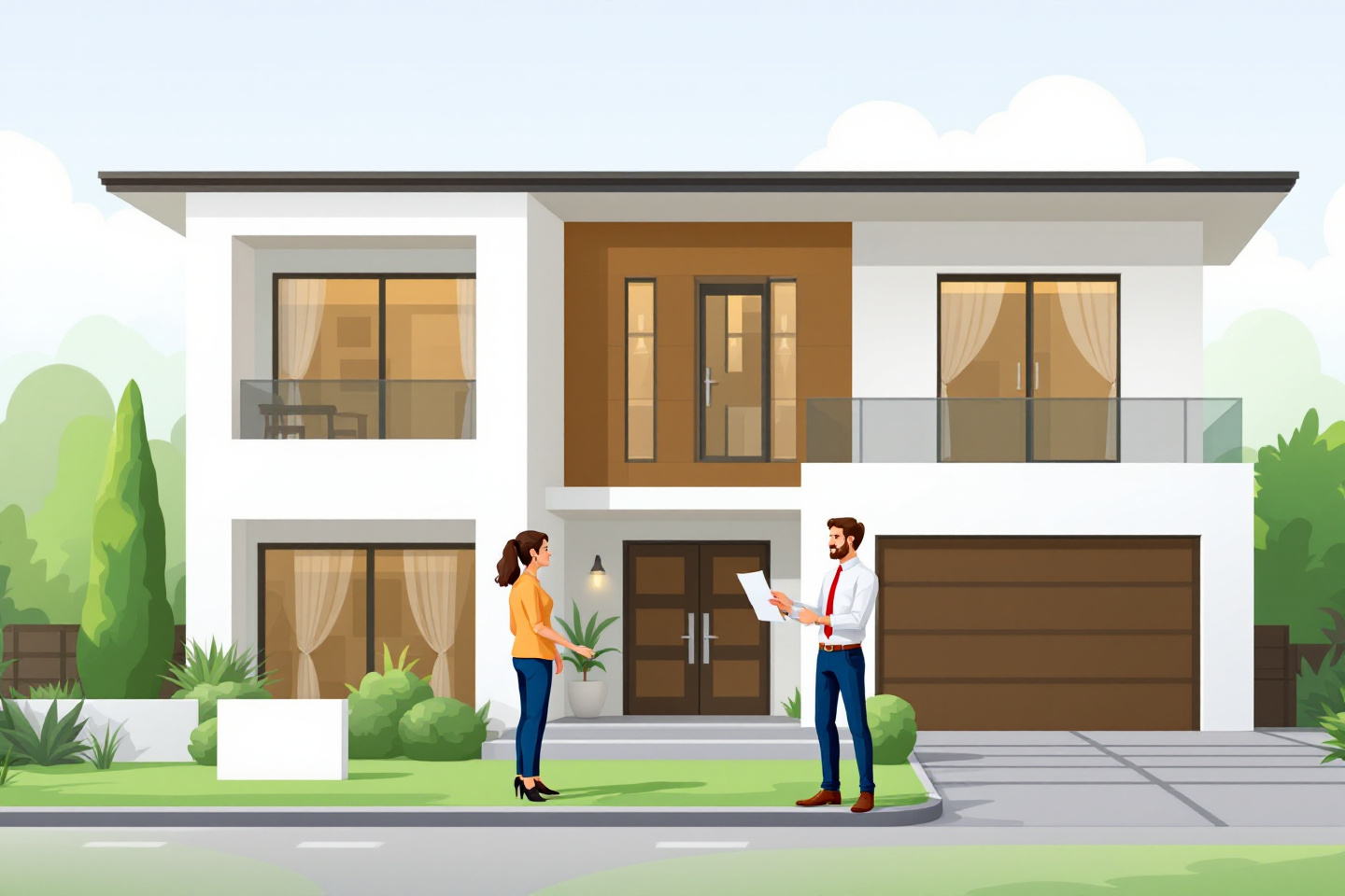 Cooperation with a real estate agent and mortgage advisor