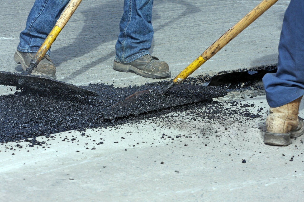 асфалтиране на дупки с студен афалт в София