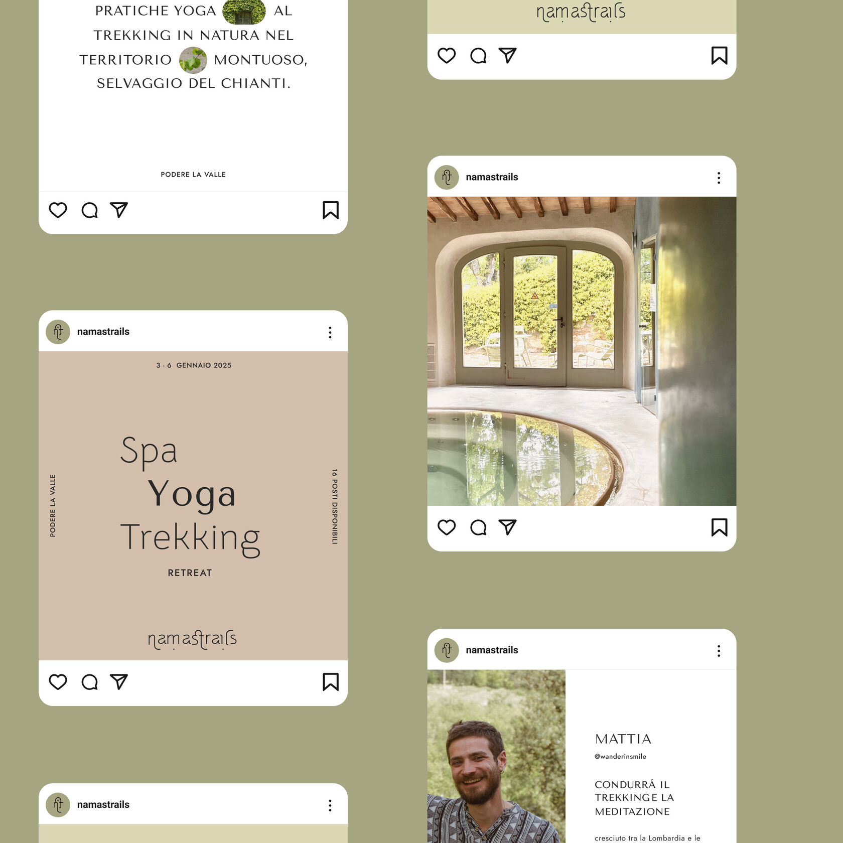 Coherent visual storytelling for Namastrails’ Instagram and digital presence.