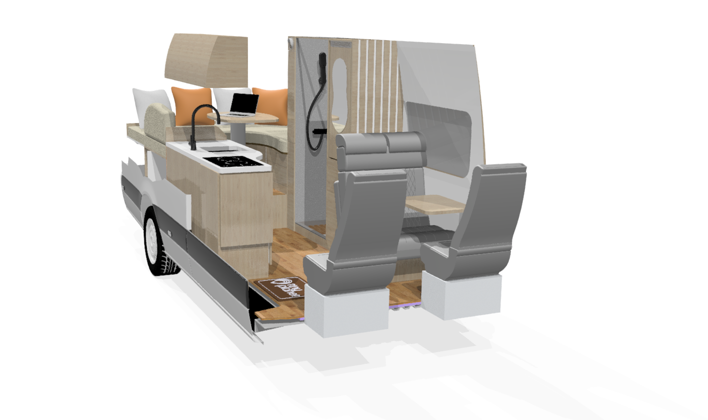 Orbita Essential — 3D interior layout