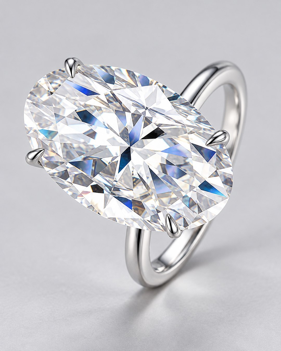 Grand Oval 25 ct VVS1 Ring ICED KYIV