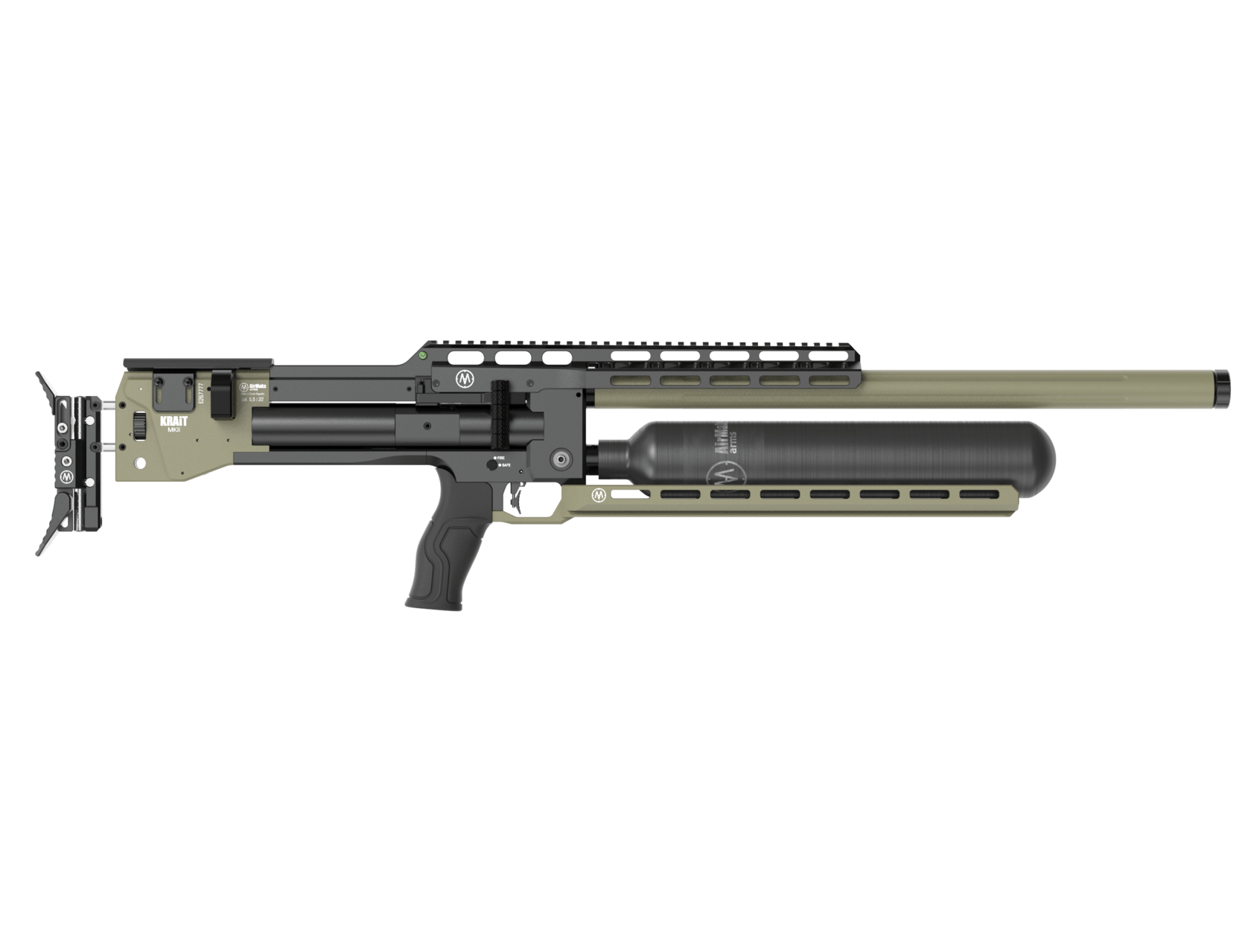 AirMaks Krait MK2 Pro X HP extra high power next gen tactical bullpup rifle green color
