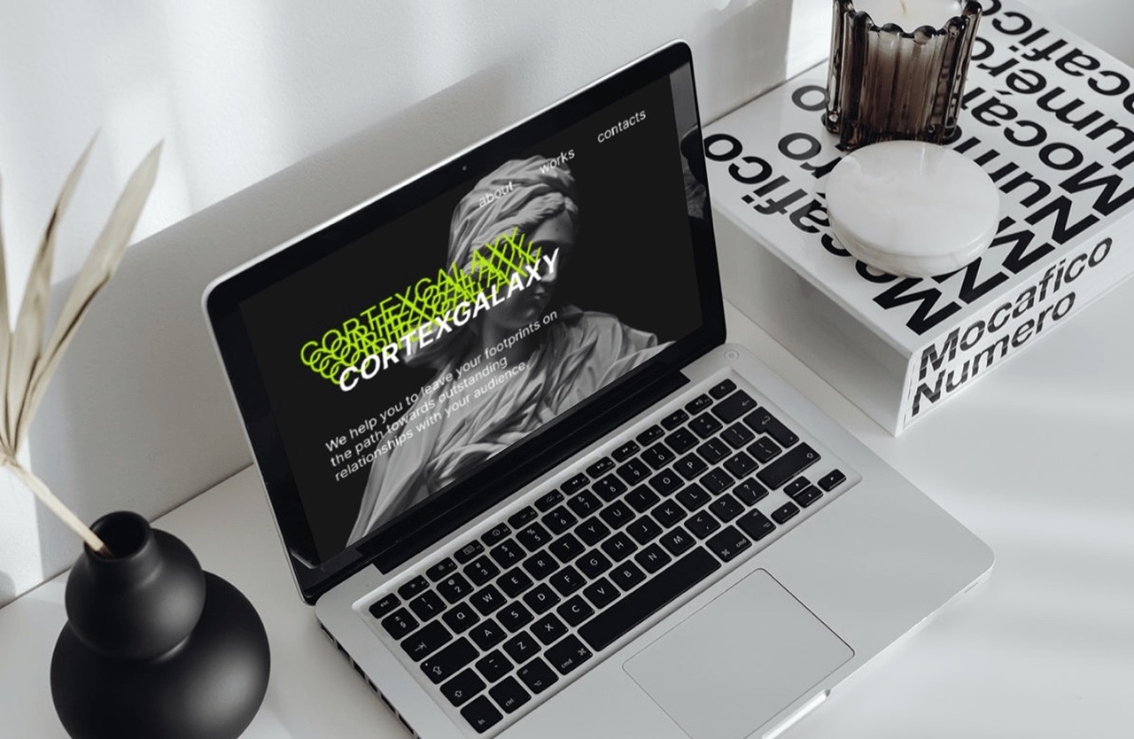 Портфолио студента - Дизайн сайта для CORTEXGALAXY digital agency