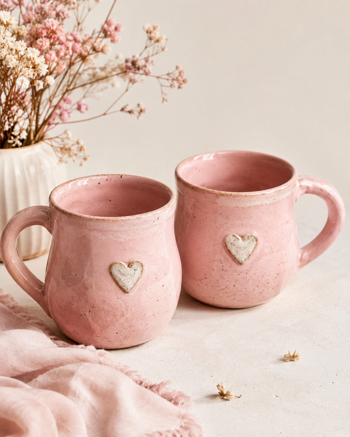 handmade pottery reveal piece