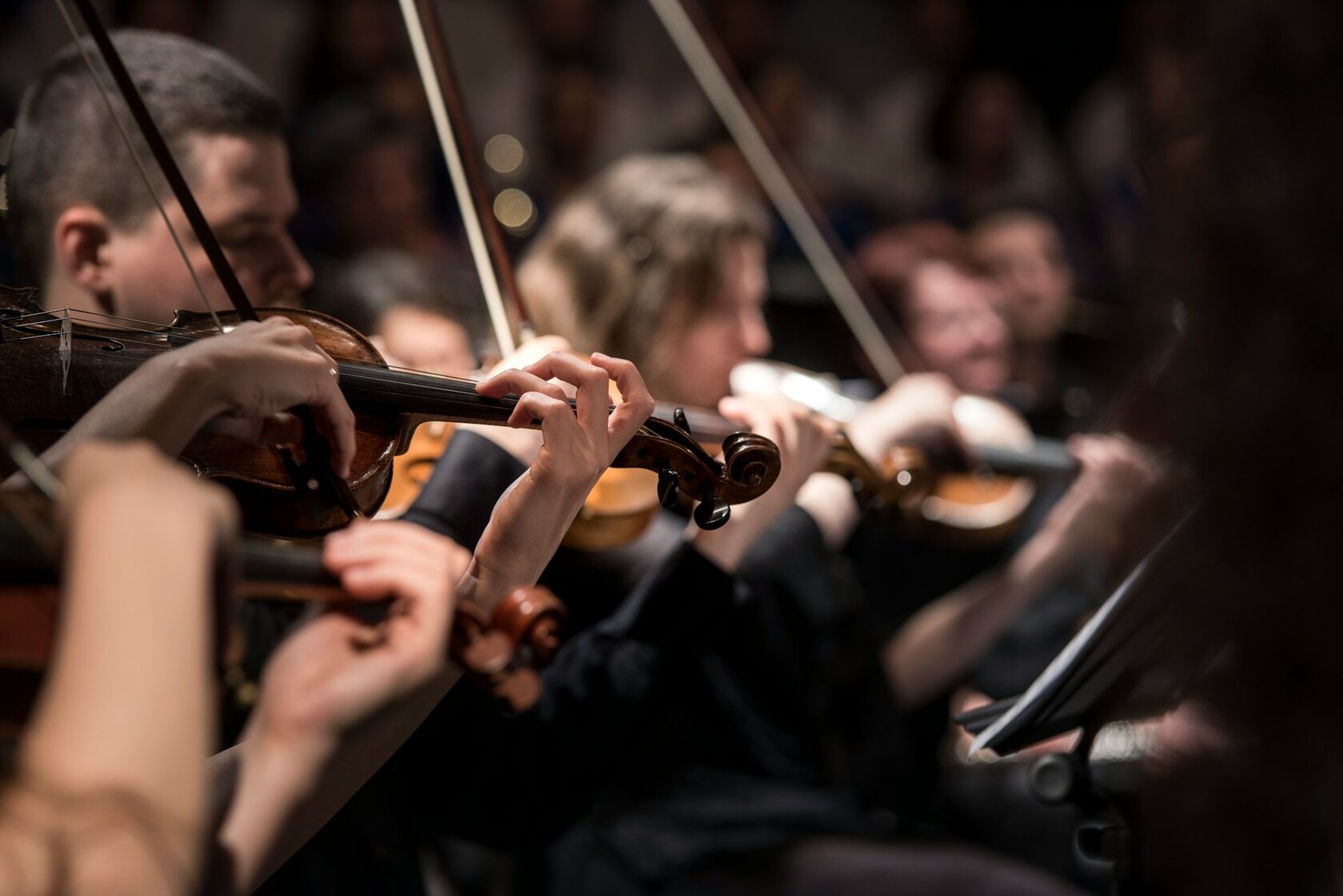 Young guests sharing a moment at a classical music event in Vienna