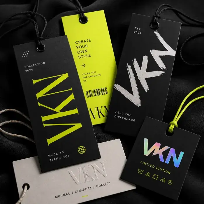 Clothing tag design for VKN