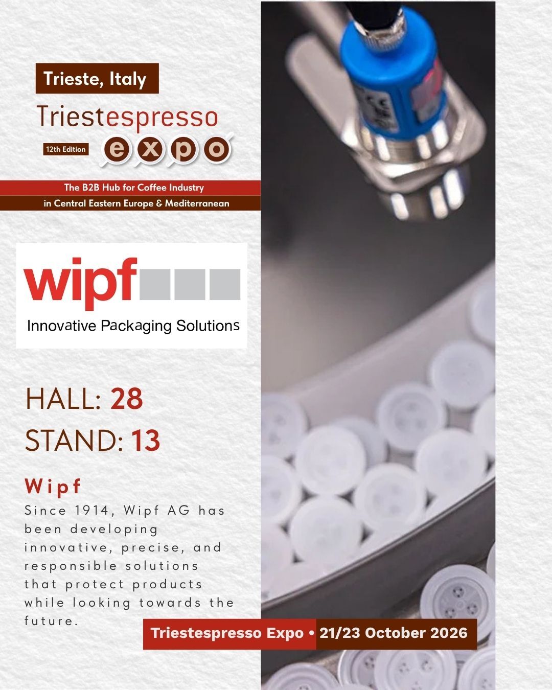 Wipf - Triestespresso Expo booth