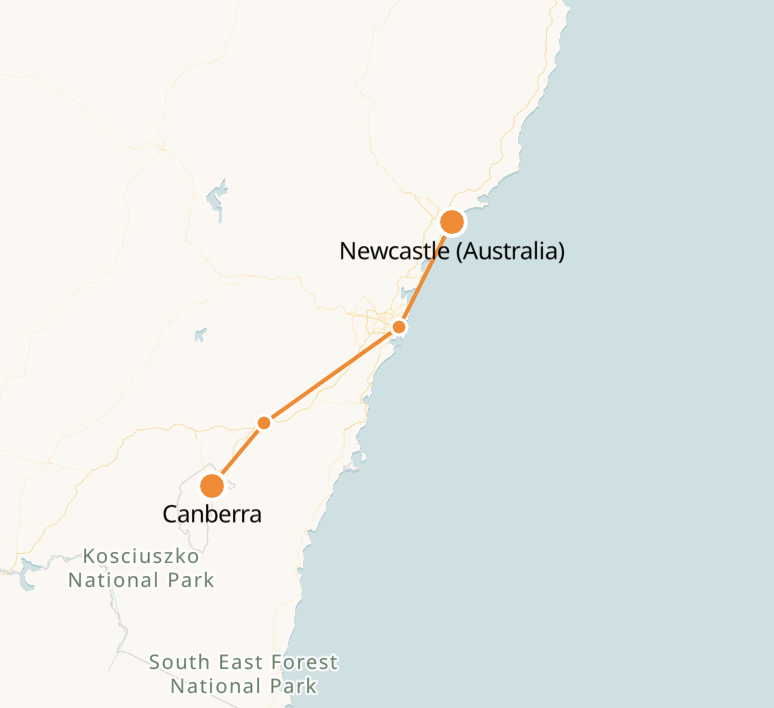 Canberra to Newcastle Train | Tickets & Schedule - Australia Trains