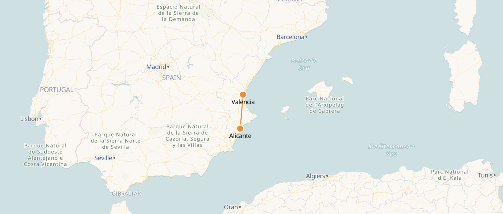 Valencia to Alicante Train Tickets & Schedule Spanish Trains