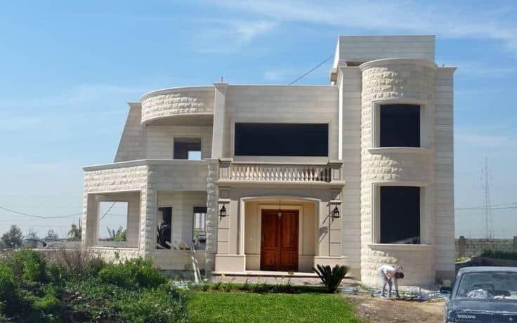 House exterior in natural stone