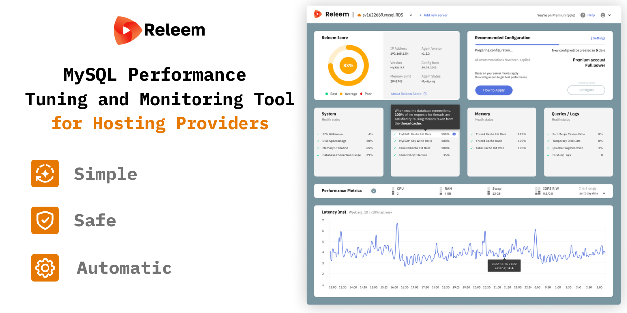 MySQL Performance Monitoring & Tuning for Hosting Providers