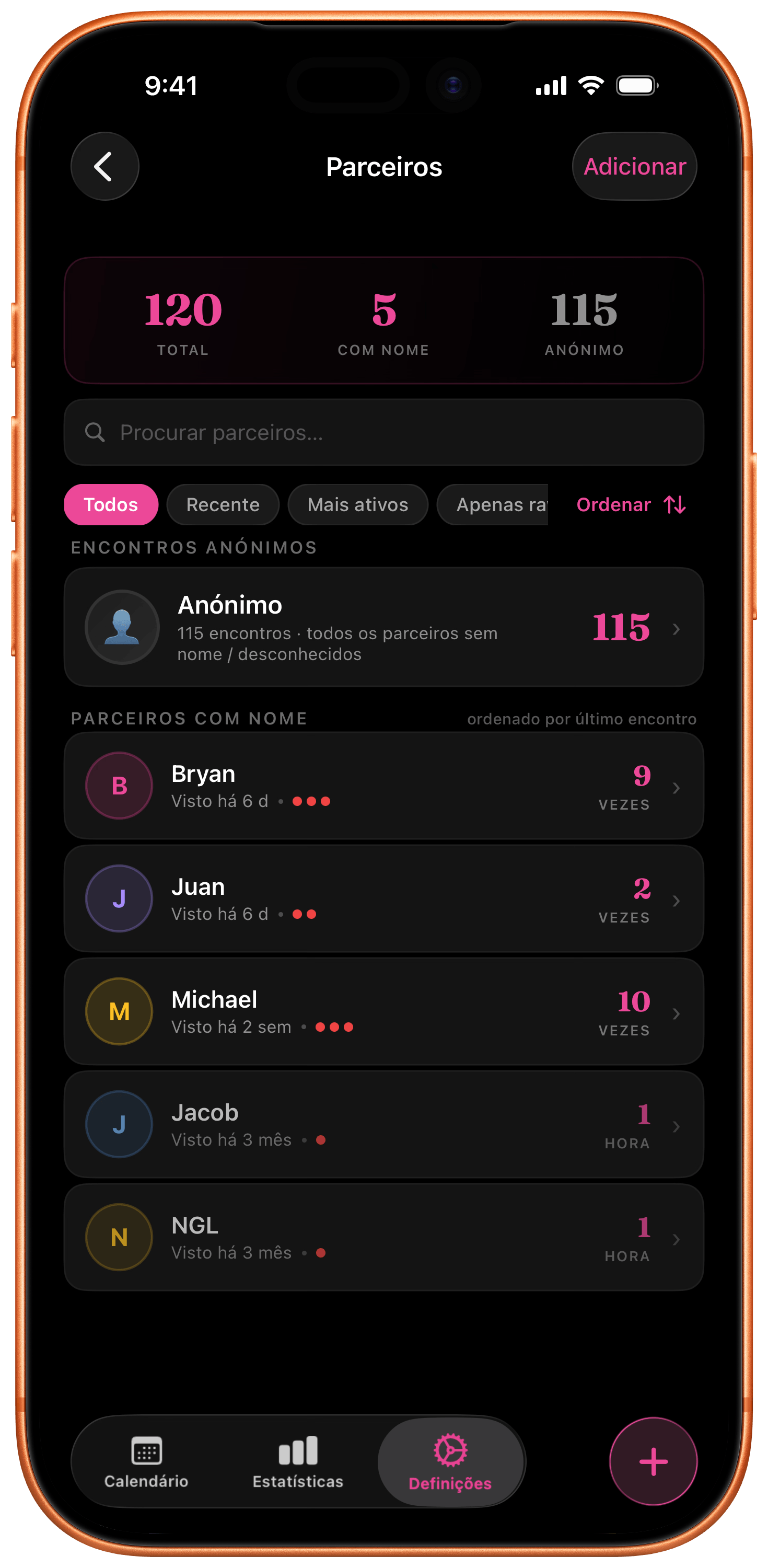 Lista de parceiros