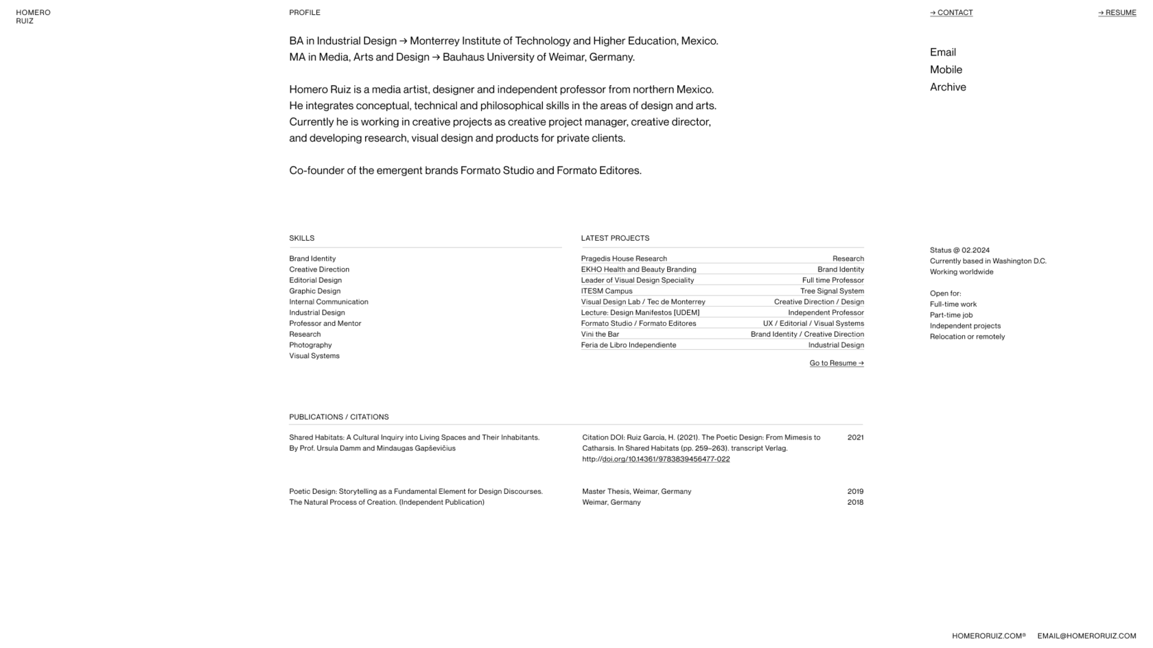 Homero Ruiz Portfolio homero-ruiz-portfolio