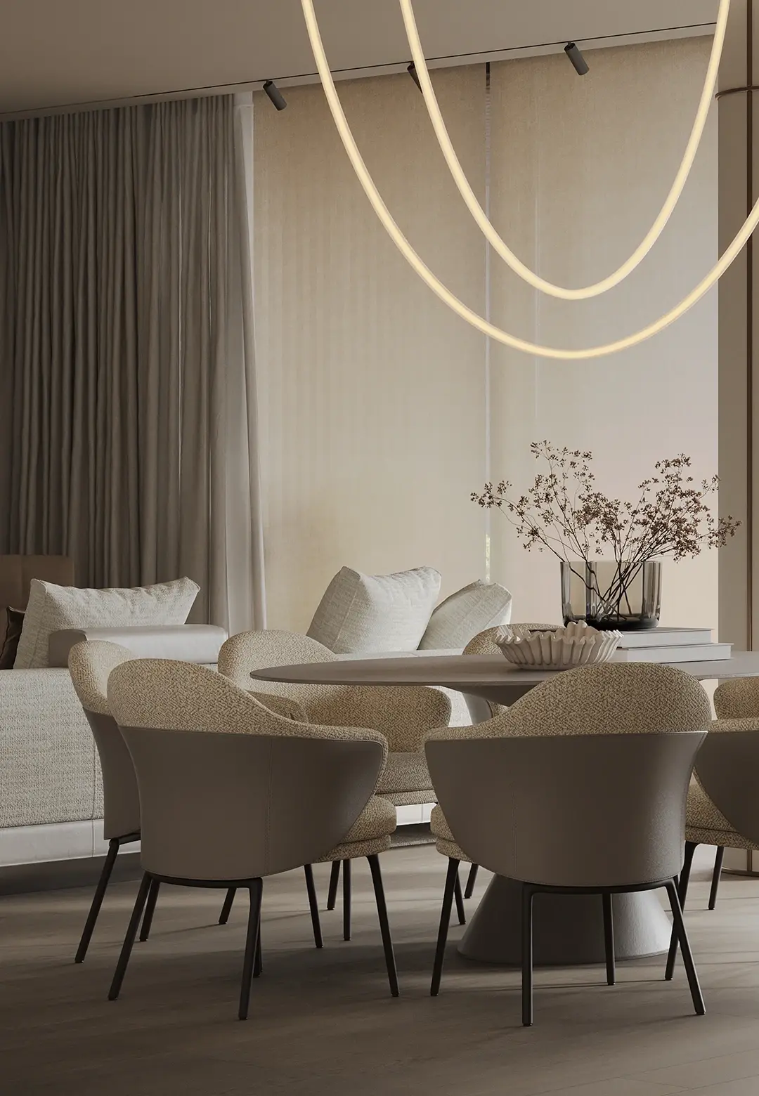 City Residence interior design project by Ksenia Shtefan