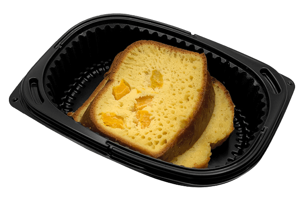 Basque country cake with peach