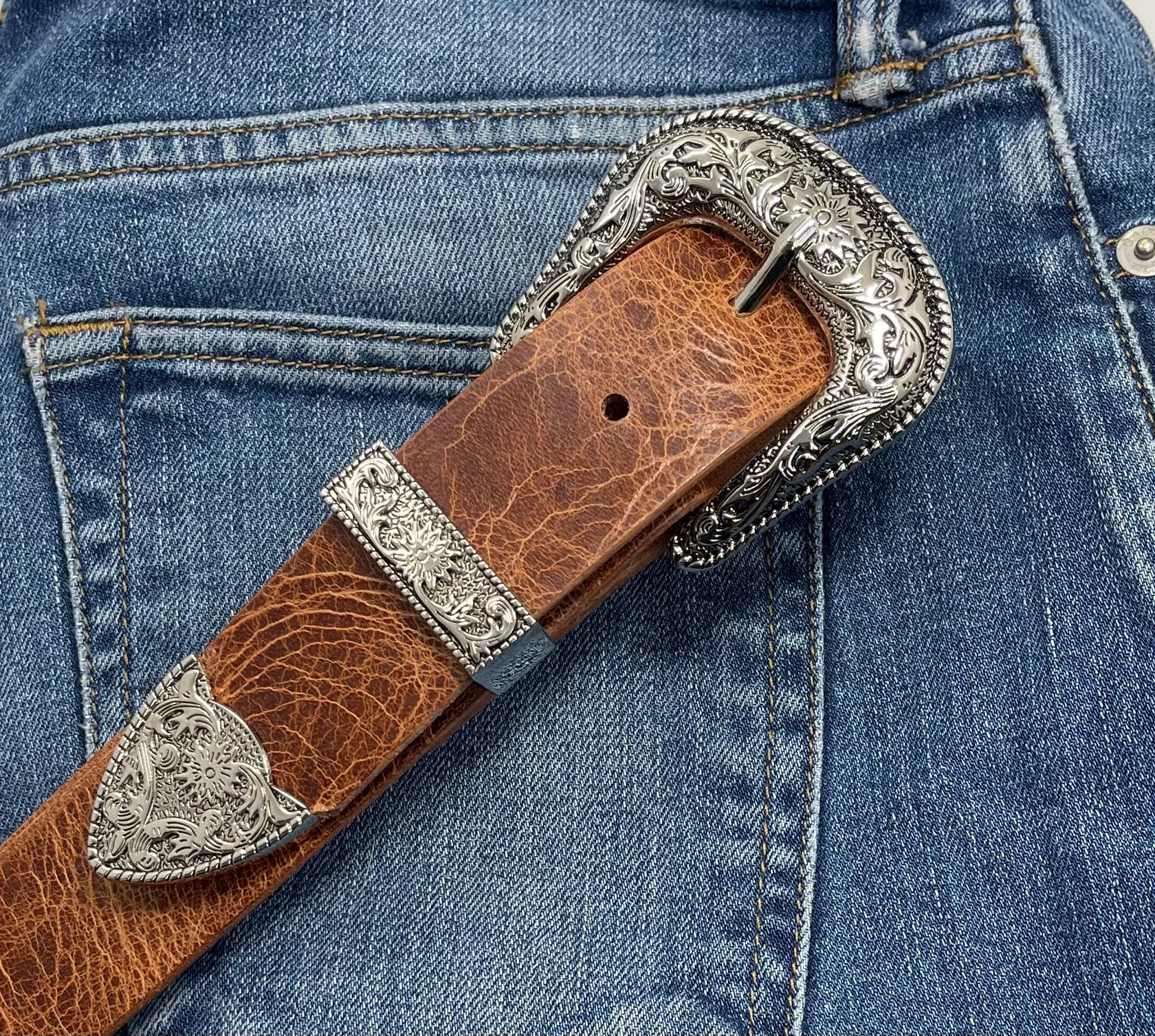 Western Leather Belt