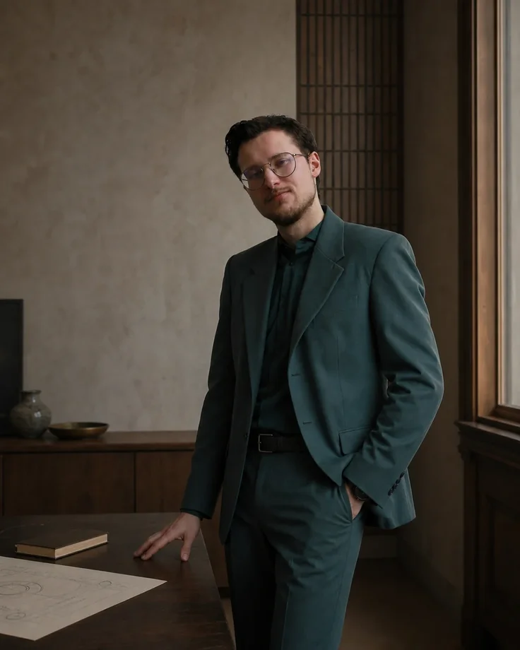 Artem Protsenko at his desk
