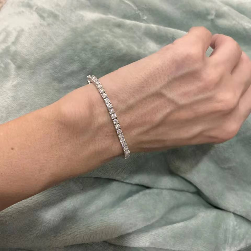 Tennis 3mm Chain VVS1 Silver 925 фото клієнта 1