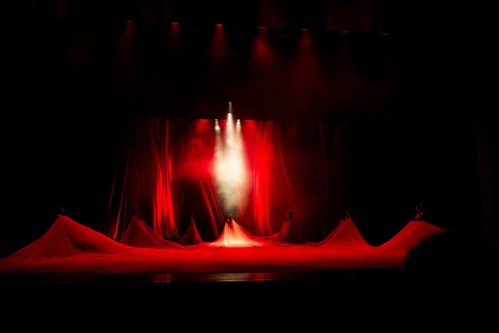 Cabaret dancers performing