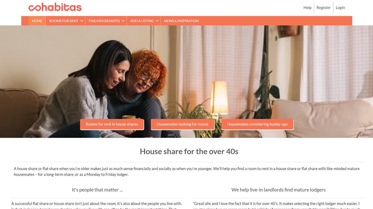 Cohabitas home page