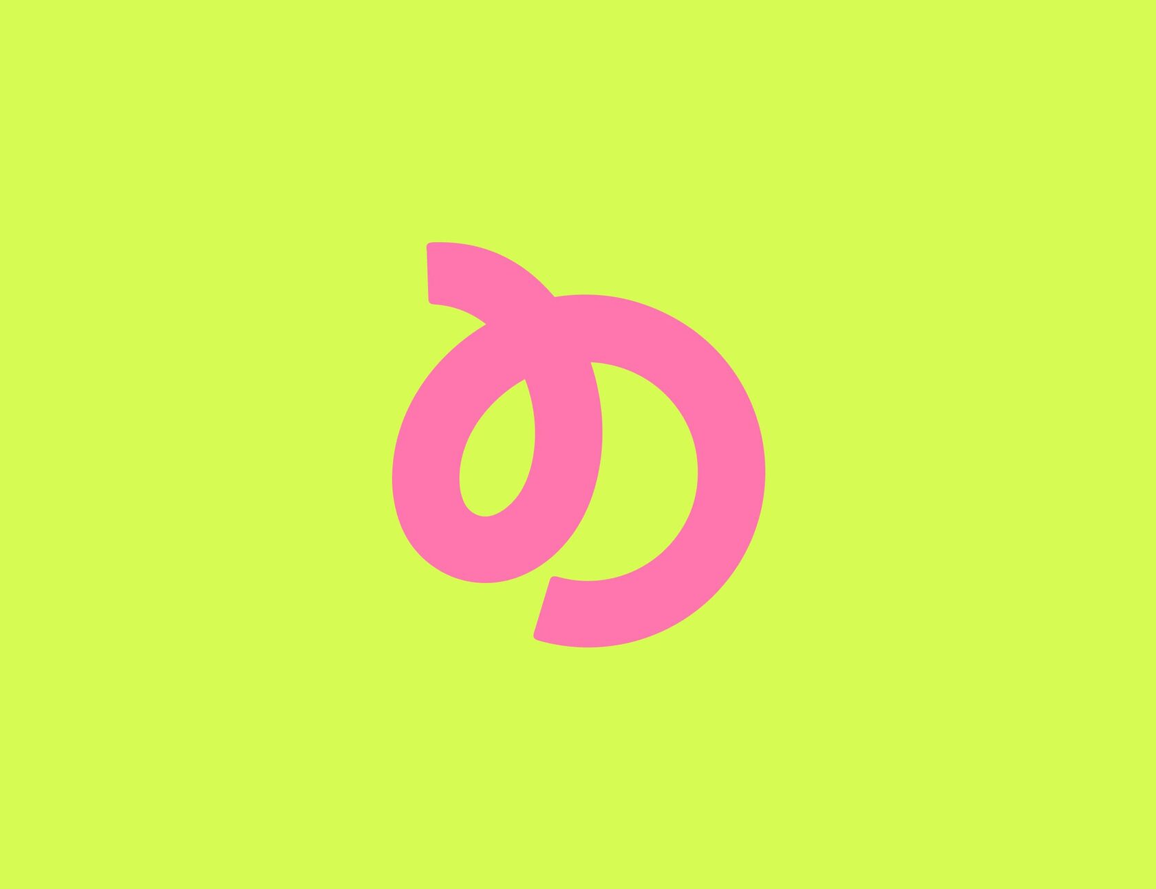 New logo visualised as a pink mosquito coil