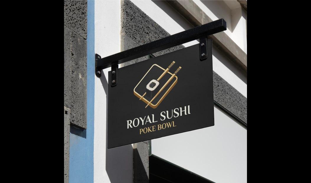Підвісна вивіска Royal Sushi