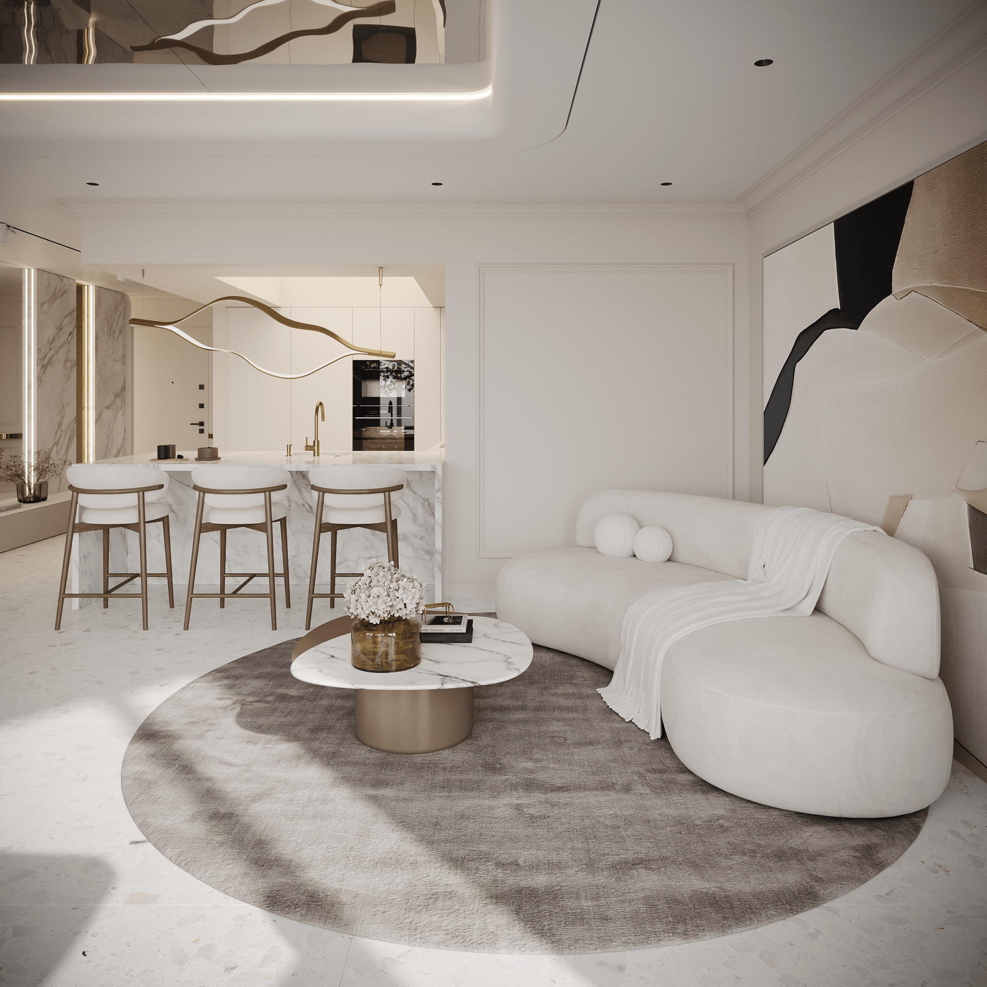 Refined interior by TIMROOM