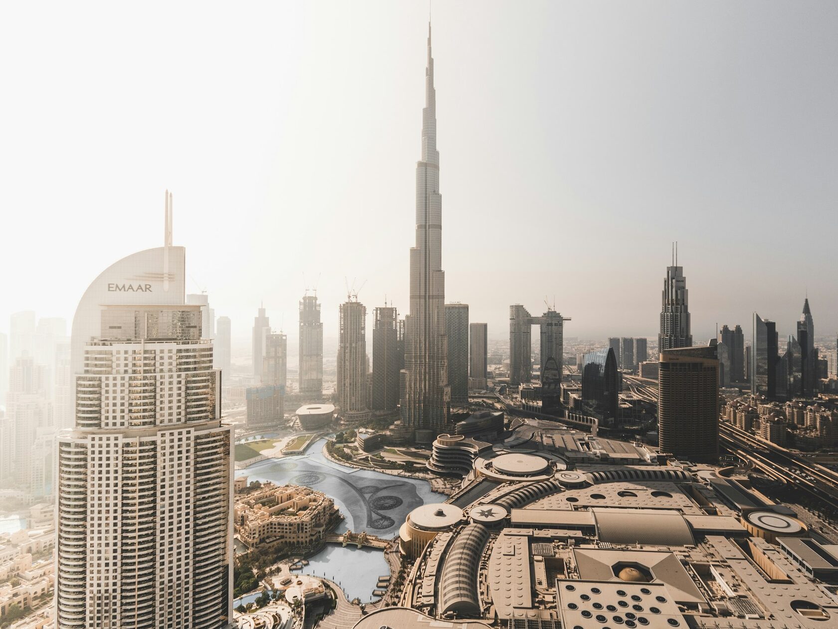 View from Burj Khalifa observation deck