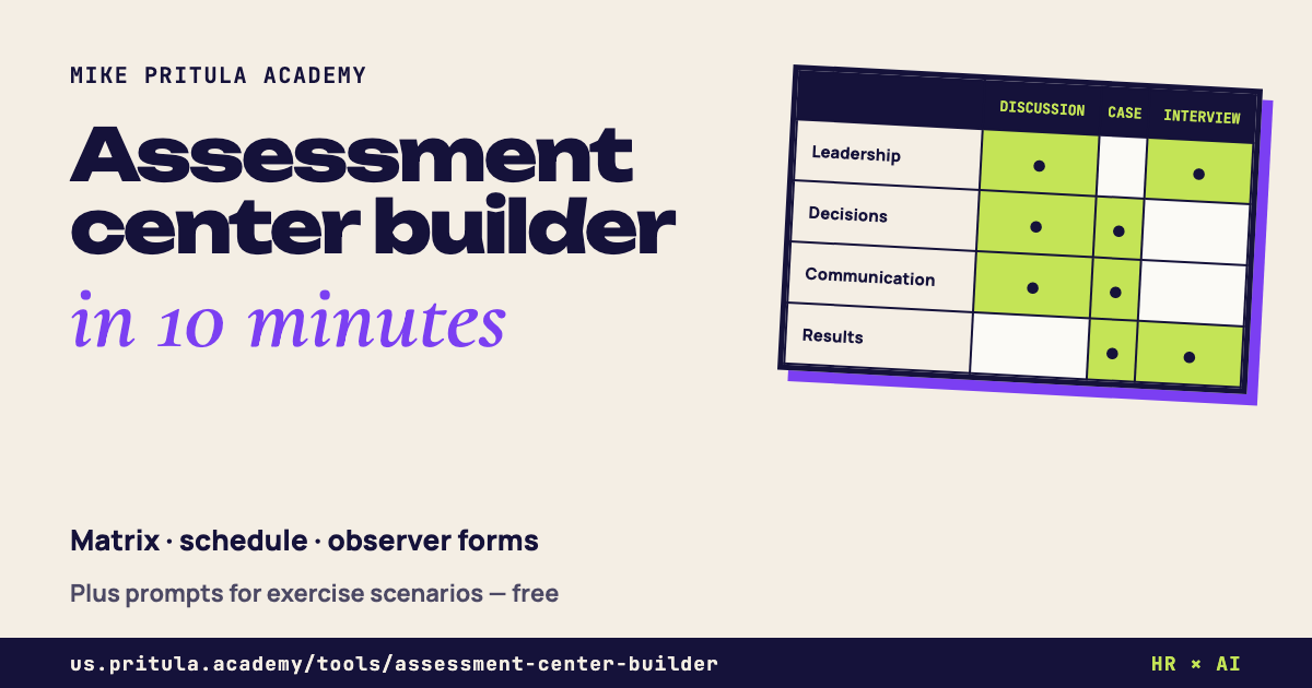 Assessment center builder