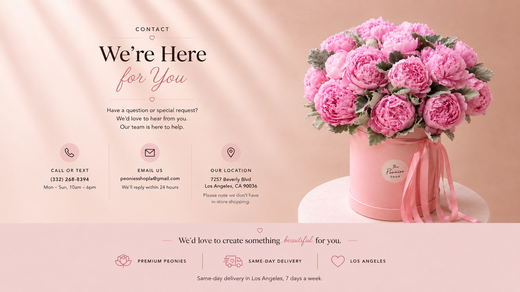The Peonies Shop - Miami